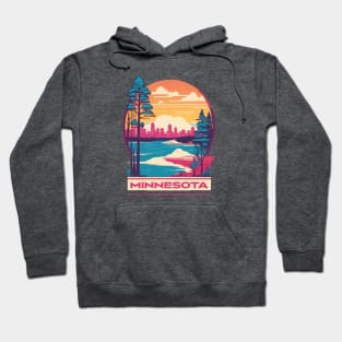 Minnesota Vintage Design Hoodie